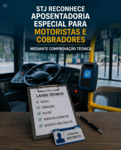 STJ reconhece aposentadoria especial para motoristas e cobradores | CHATGPT